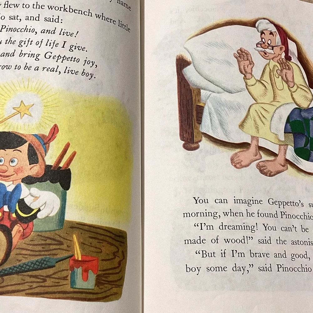 Vintage A Little Golden Book Pinocchio